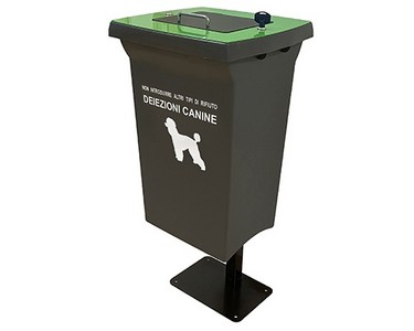 Contenitore in acciaio per deiezioni canine 50lt. "Ibrido"