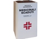 Consulprogett s.r.l. | DETTAGLIO Contenitore in acciaio per medicinali scaduti / rifiuti sanitari appuntiti 30-60lt. (portellone posteriore)